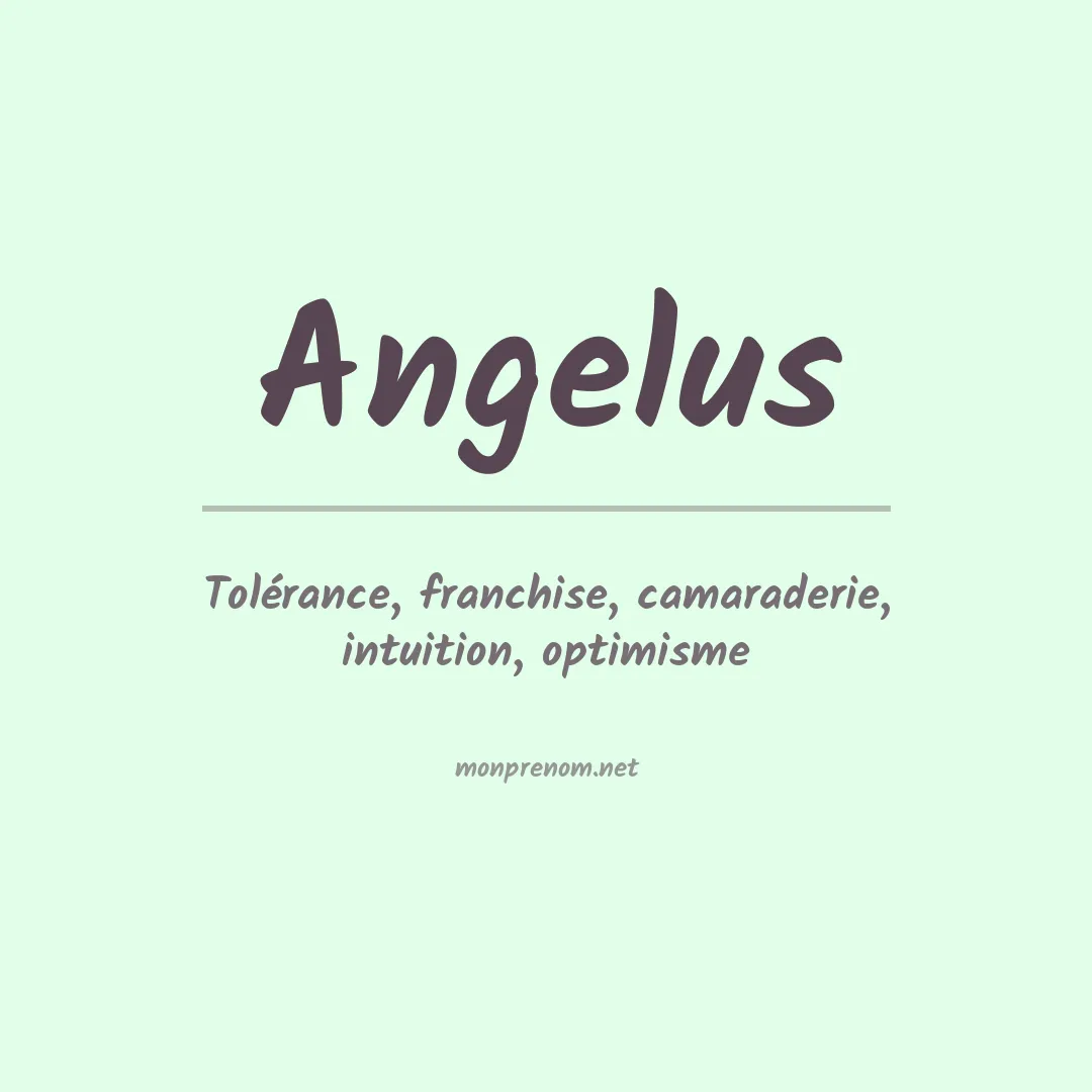 Prénom Angelus