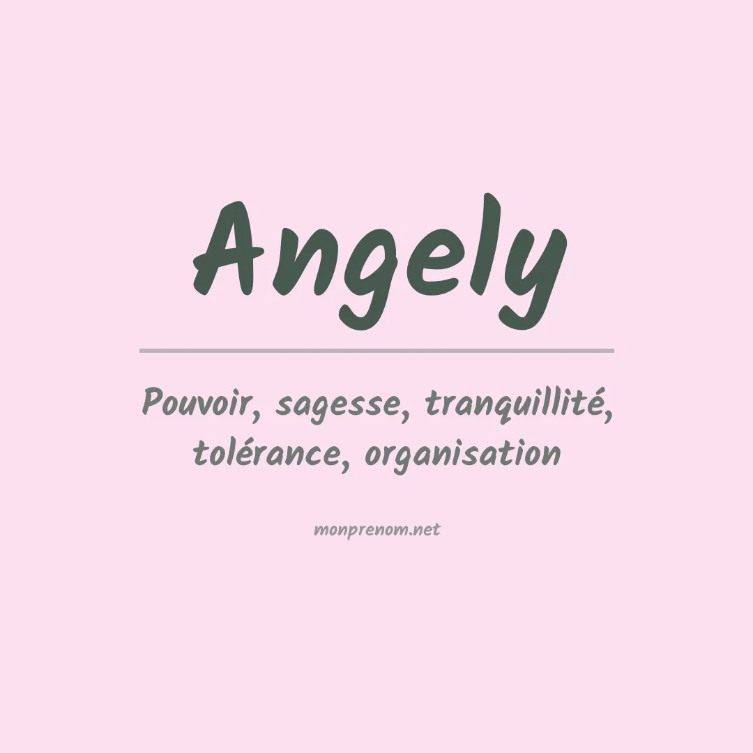 Prénom Angely