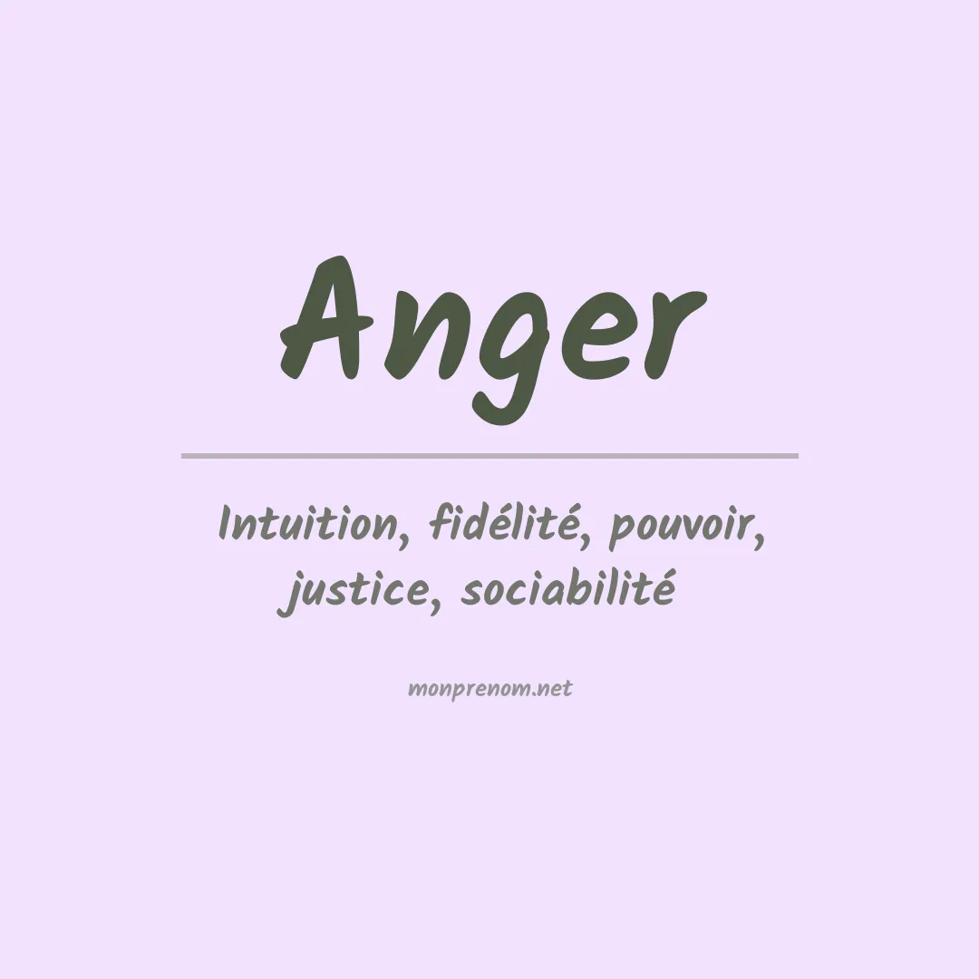 Prénom Anger
