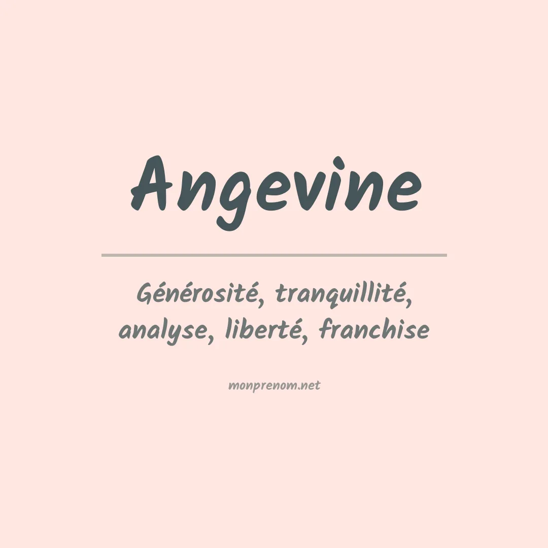 Prénom Angevine