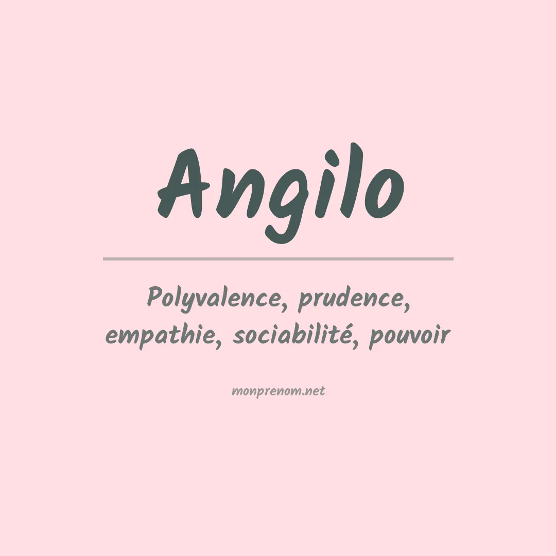 Prénom Angilo