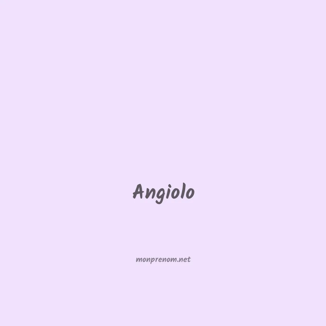Angiolo en chinois