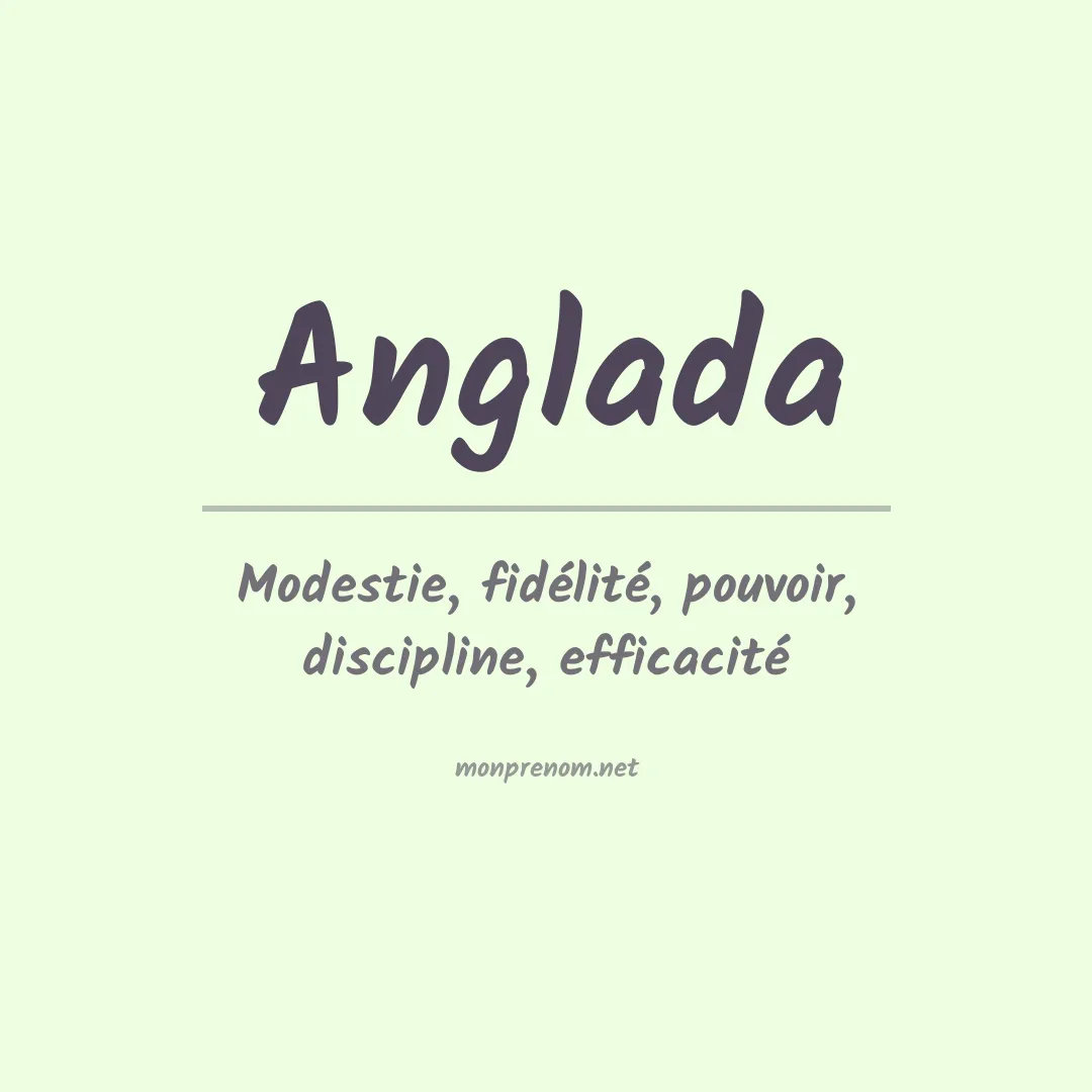 Signification du prénom Anglada