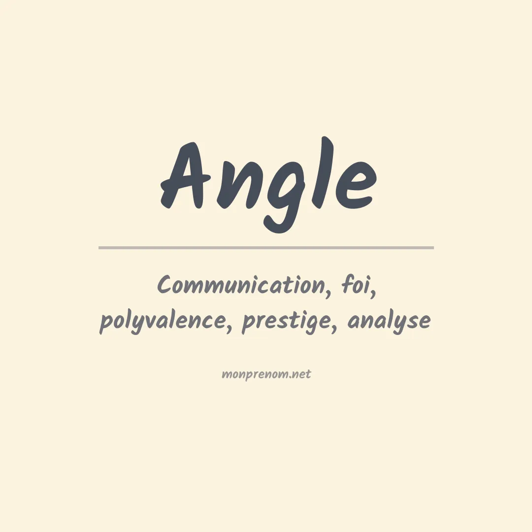 Prénom Angle