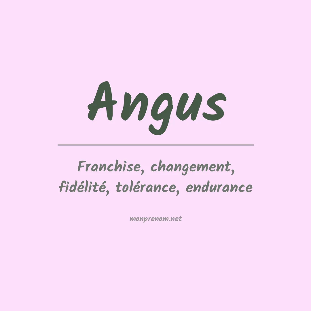 Prénom Angus