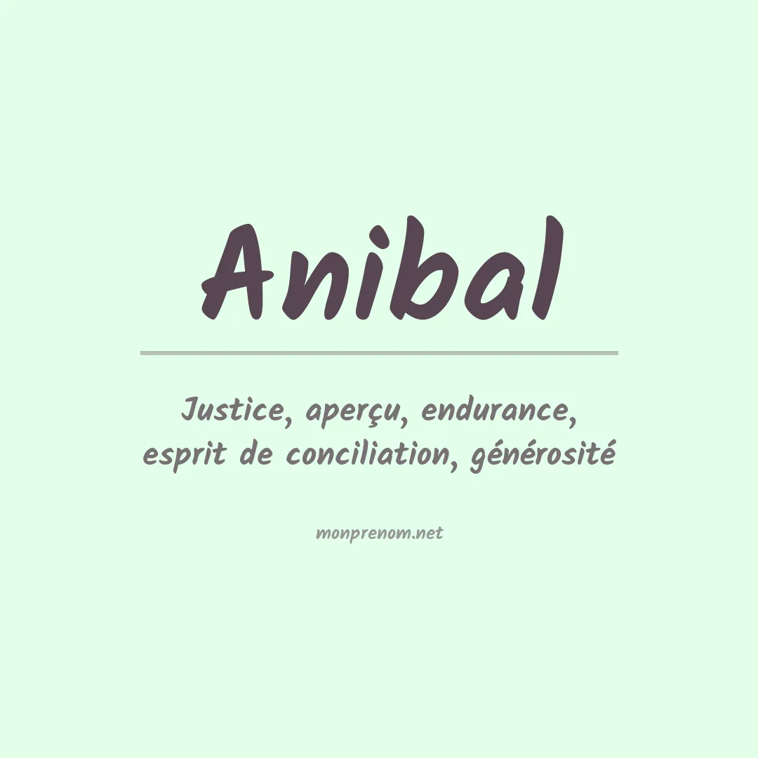 Prénom Anibal