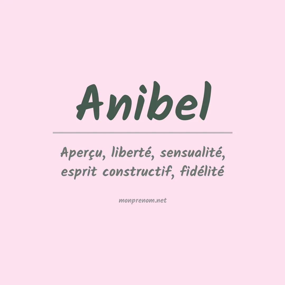 Prénom Anibel