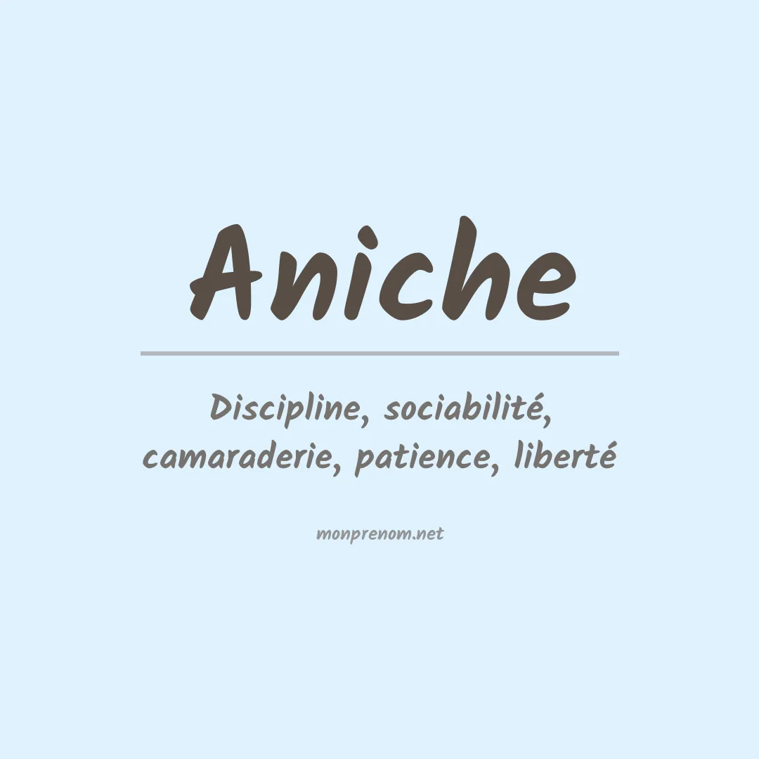 Signification du prénom Aniche