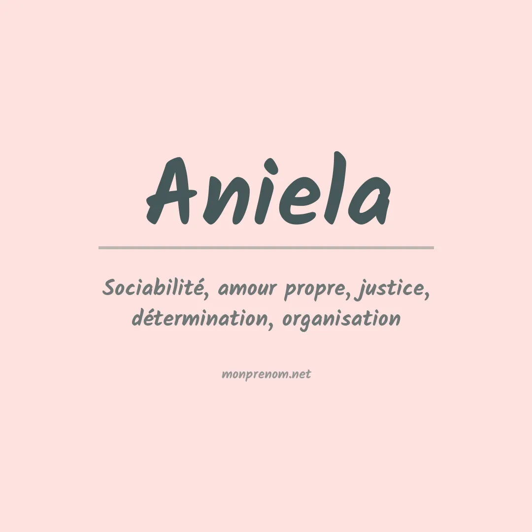 Prénom Aniela