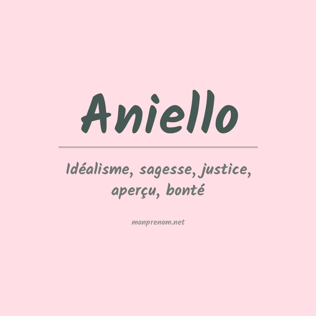 Prénom Aniello