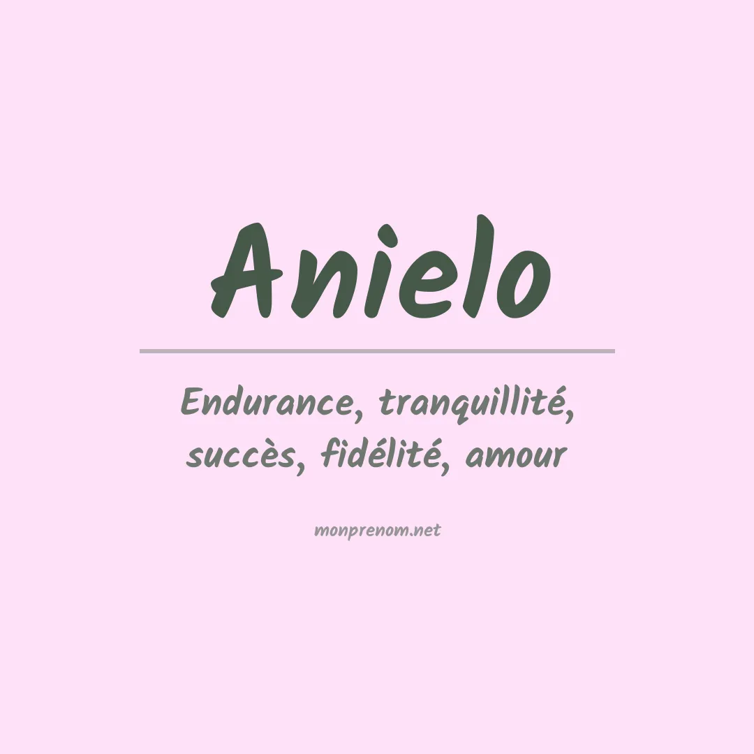 Prénom Anielo
