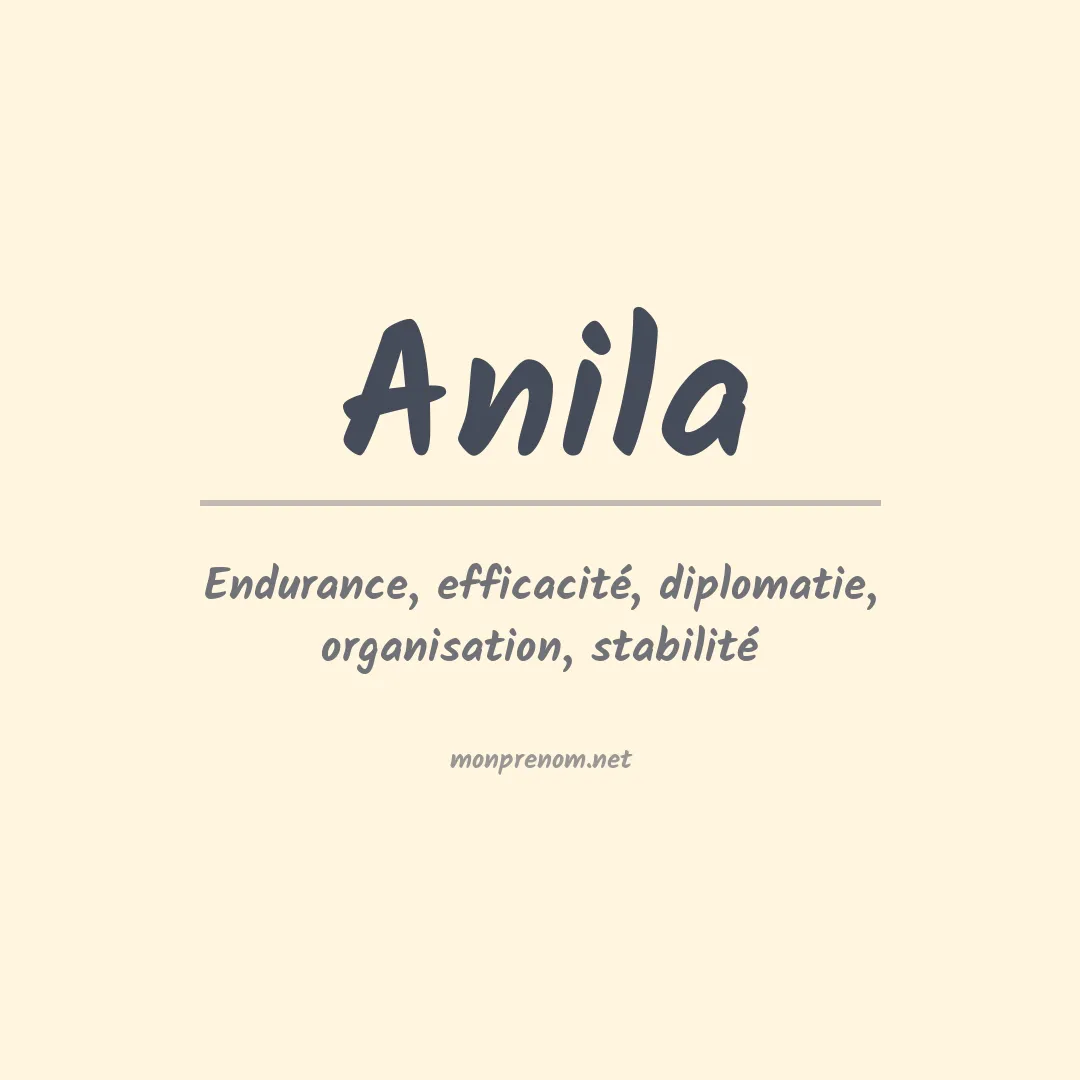 Prénom Anila