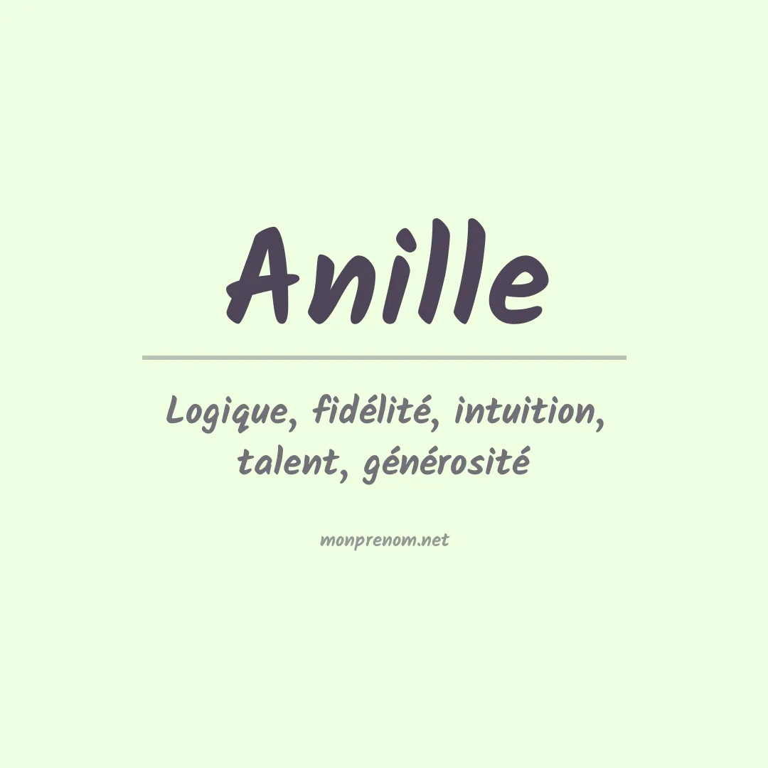 Signification du prénom Anille