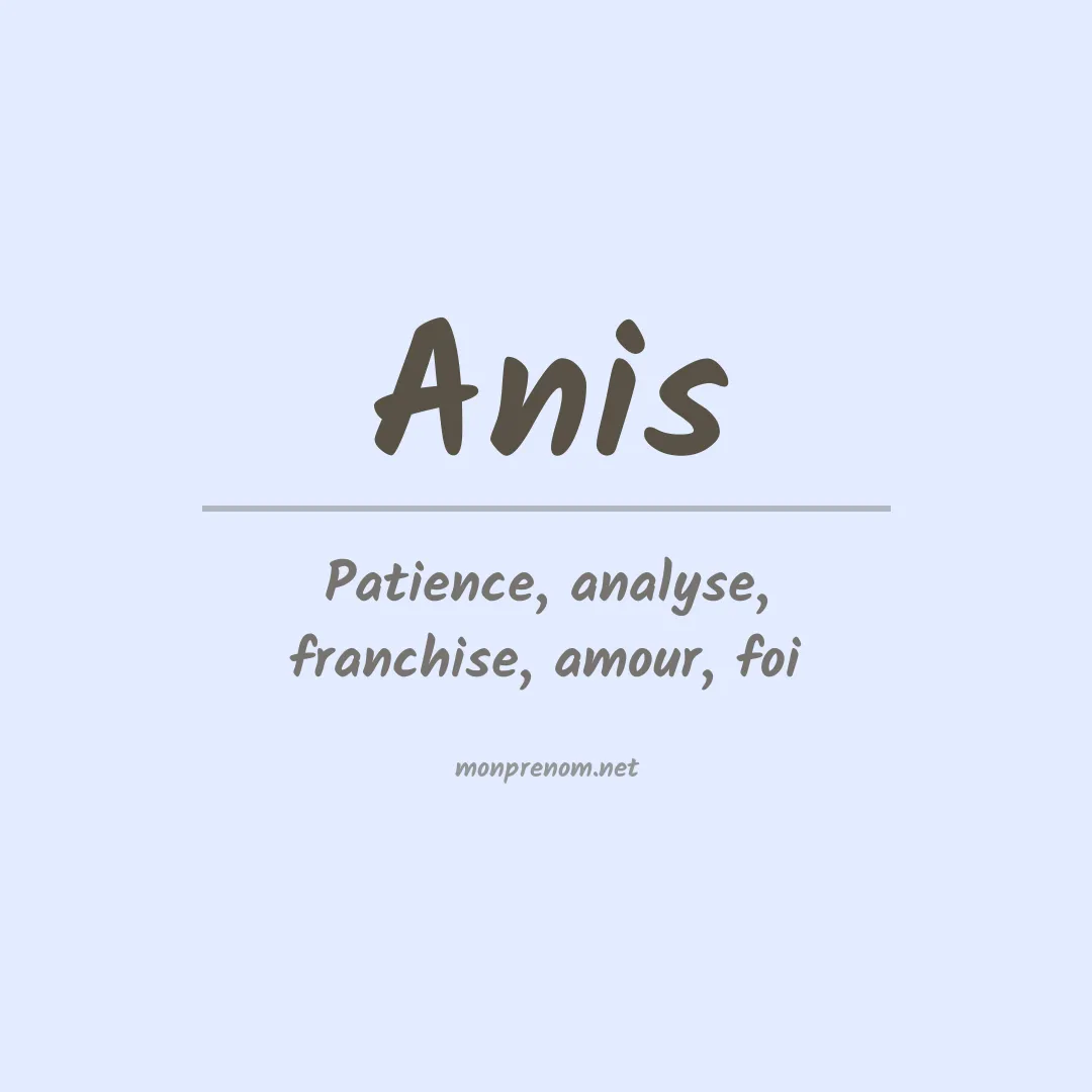 Prénom Anis
