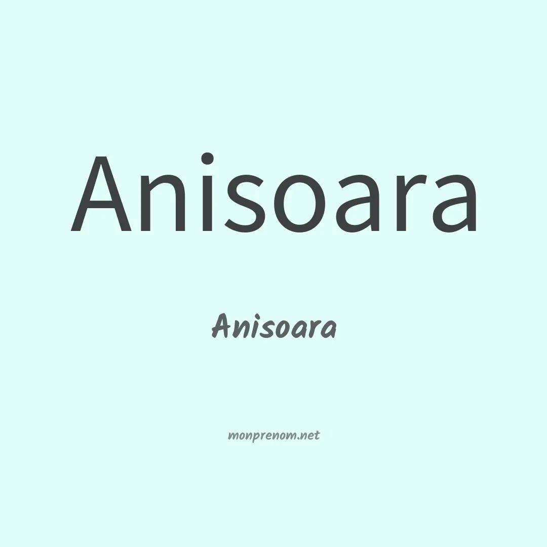 Anisoara en chinois