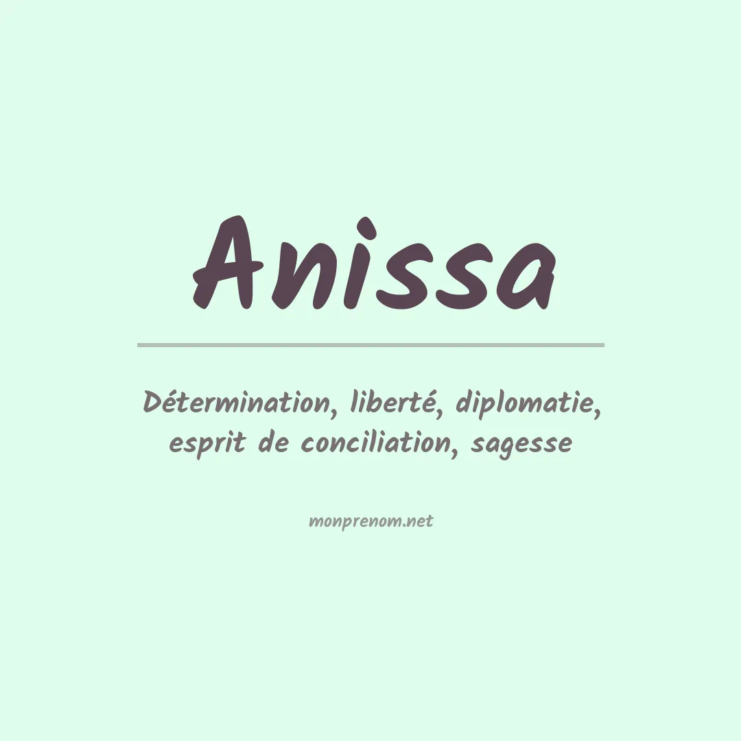 Prénom Anissa