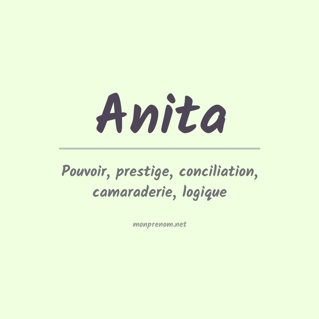 Prénom Anita