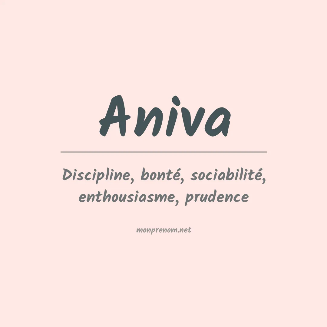Signification du prénom Aniva