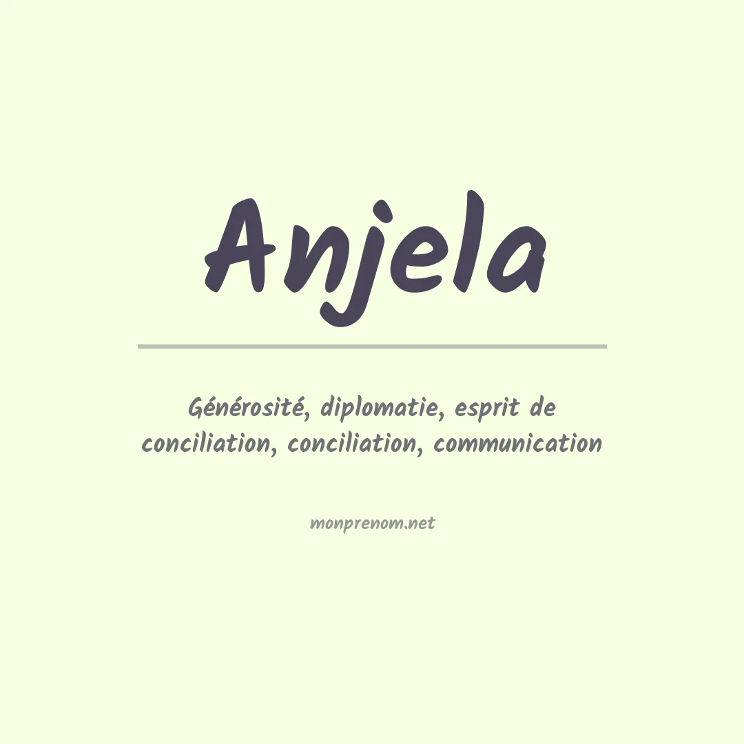 Prénom Anjela