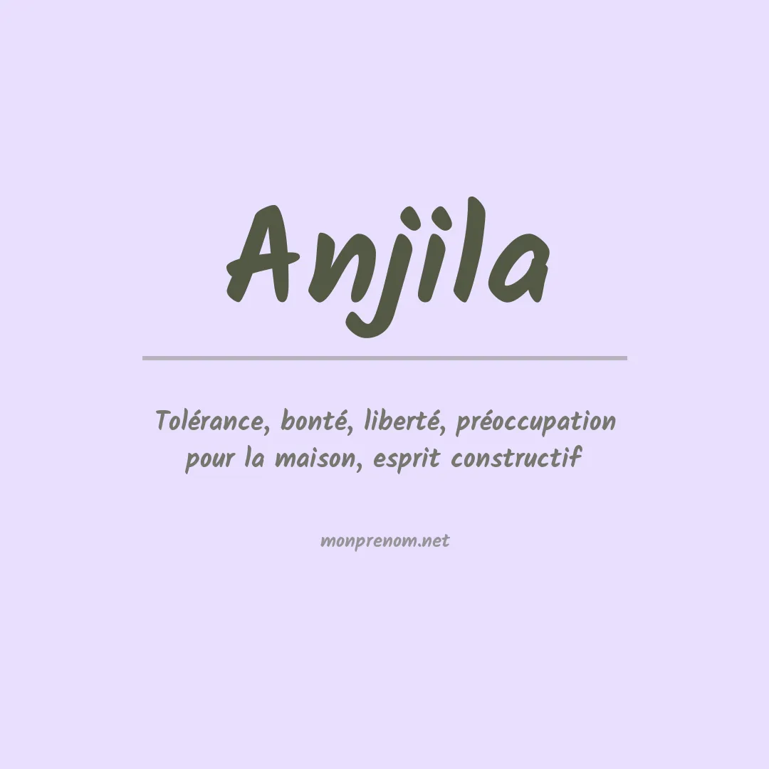 Prénom Anjila