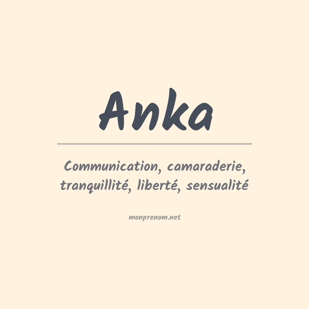 Prénom Anka