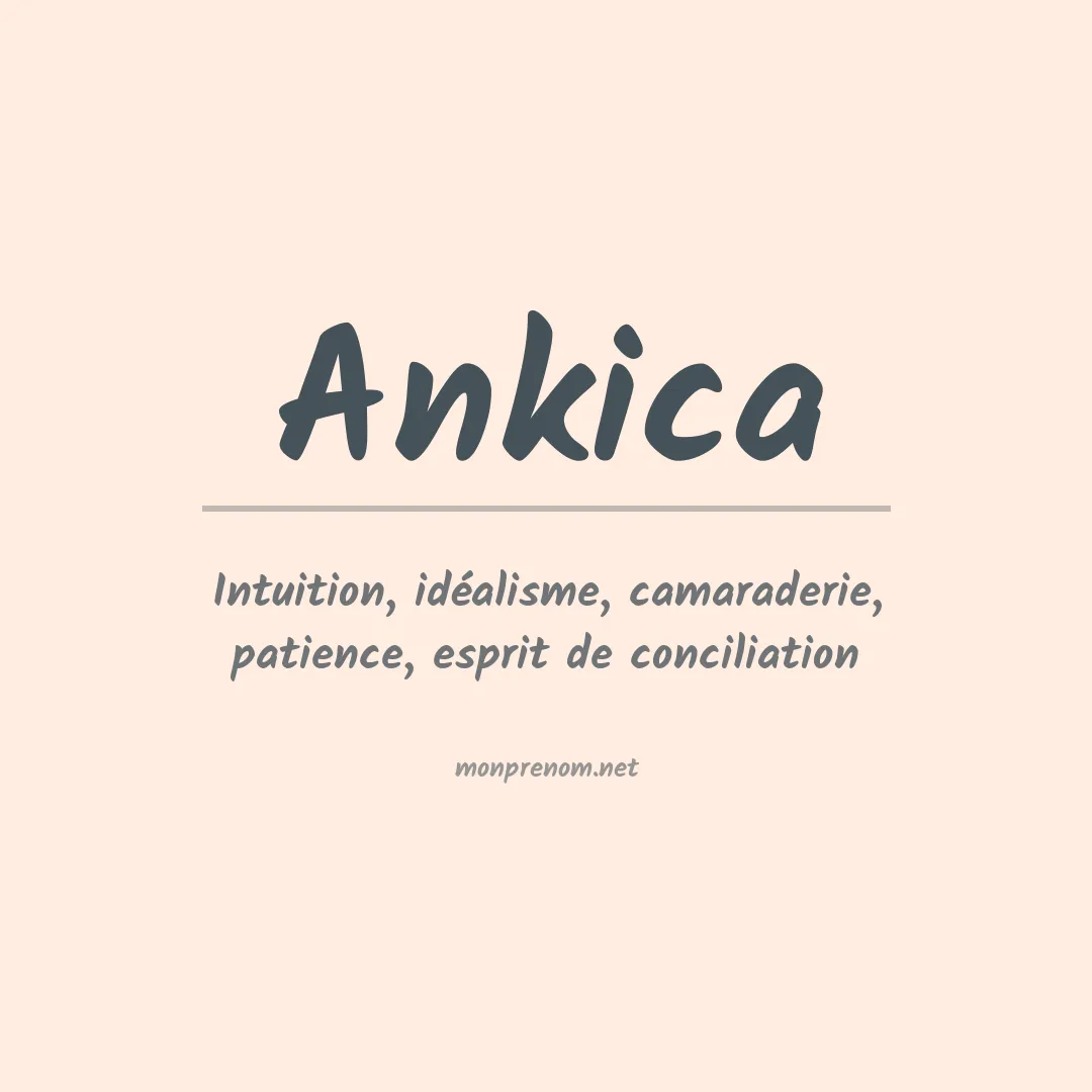 Signification du prénom Ankica