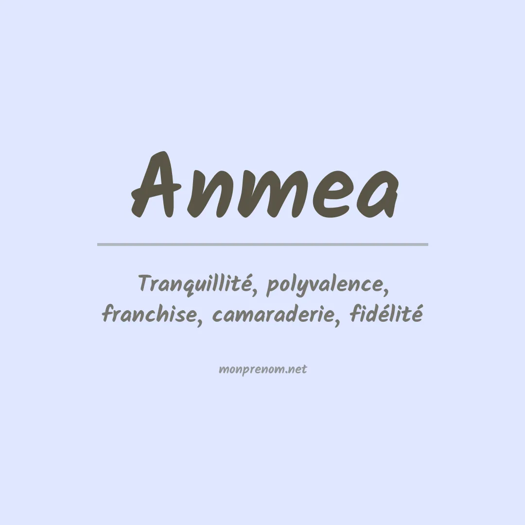 Prénom Anmea
