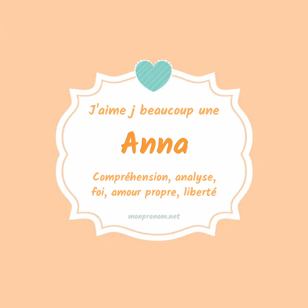 J'aime beaucoup Anna