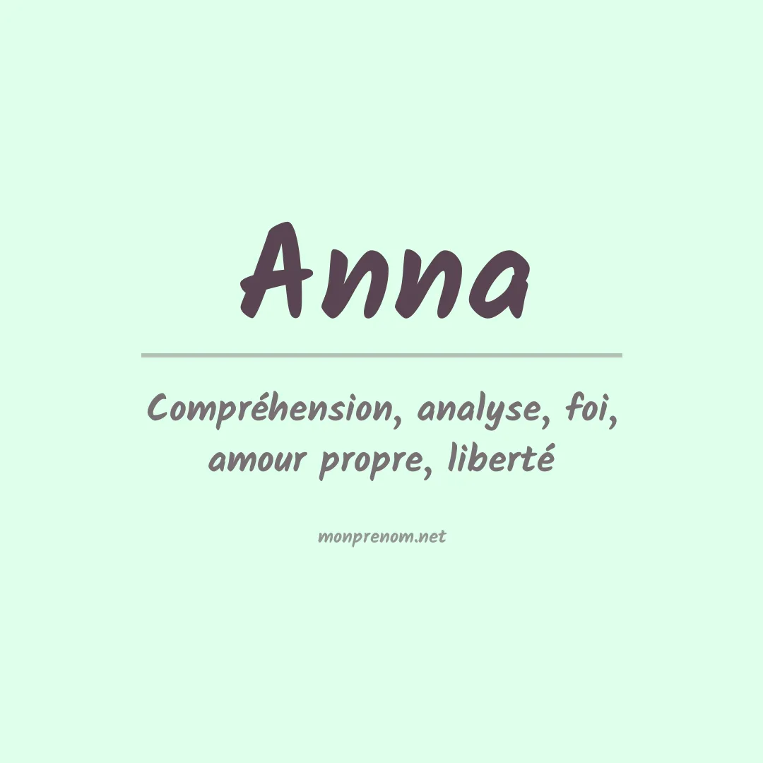 Prénom Anna