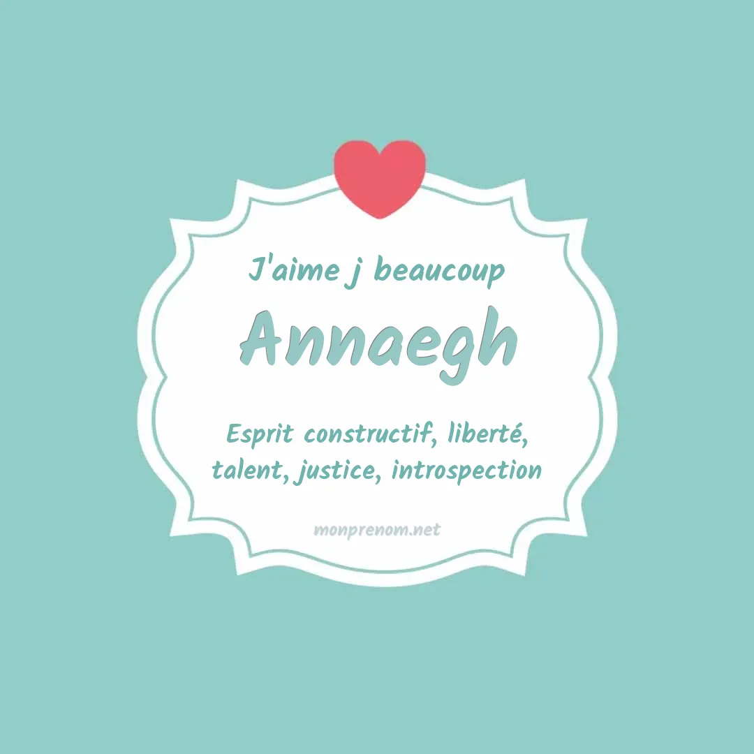 J'aime beaucoup Annaegh