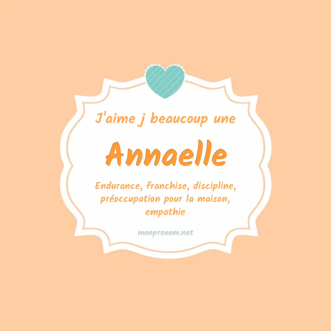 J'aime beaucoup Annaelle