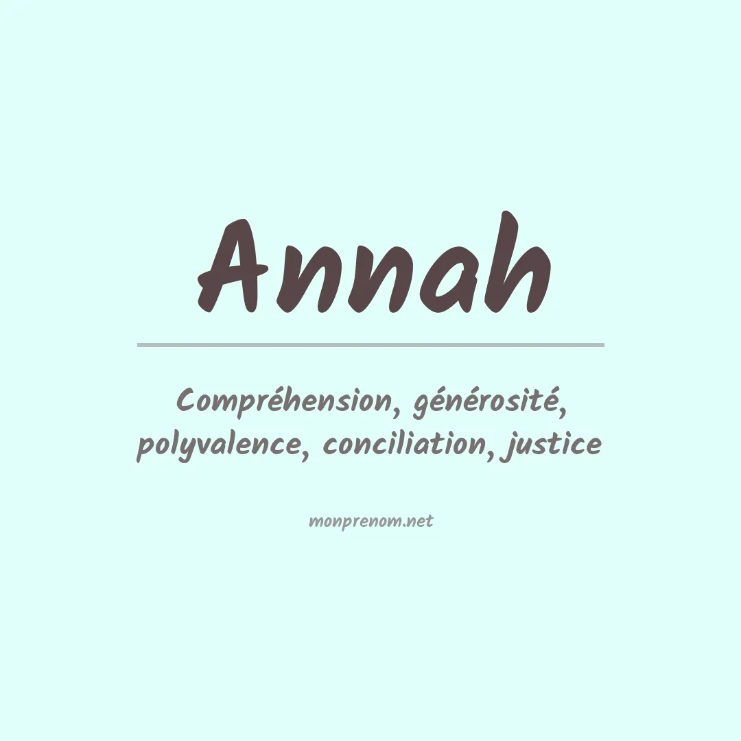 Prénom Annah
