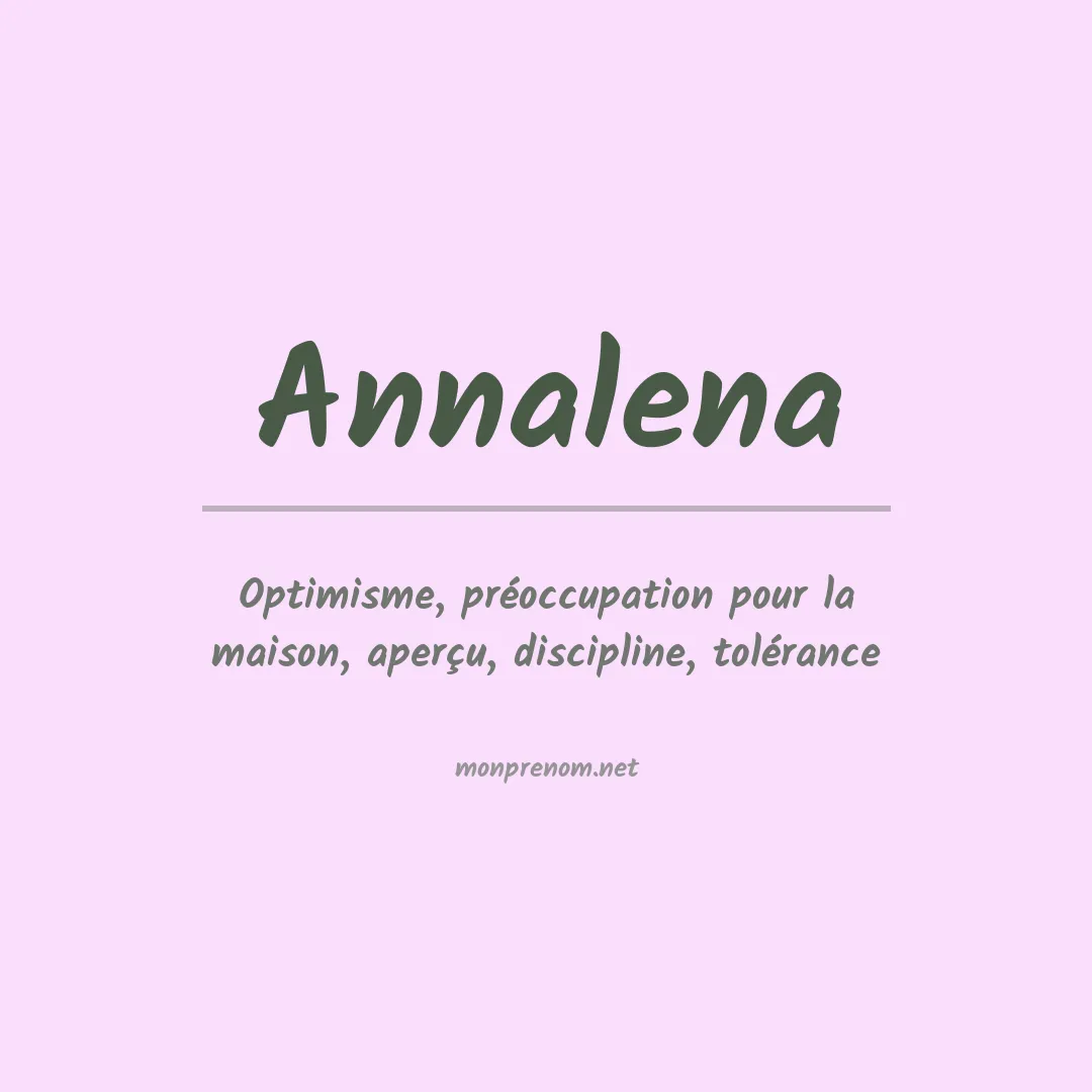 Signification du prénom Annalena