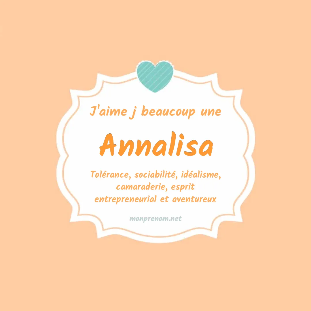 J'aime beaucoup Annalisa