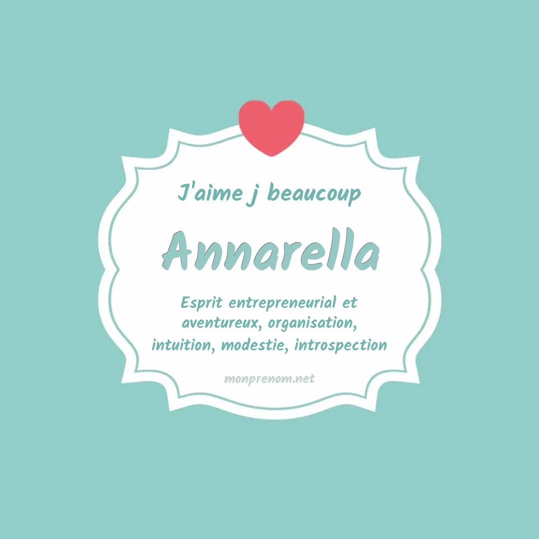 J'aime beaucoup Annarella