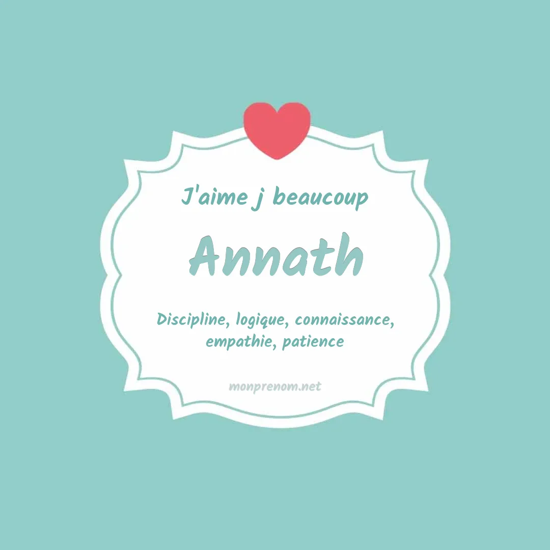 J'aime beaucoup Annath
