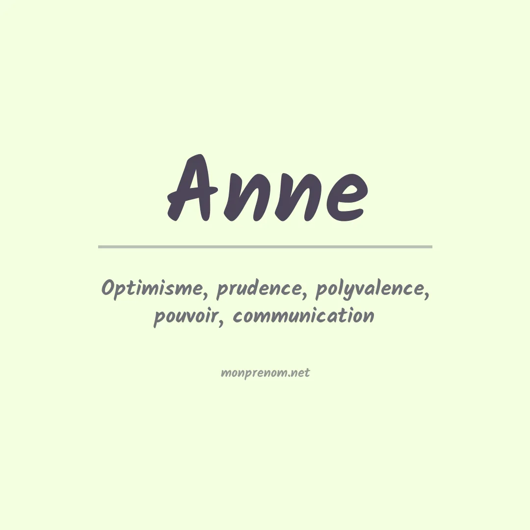 Prénom Anne