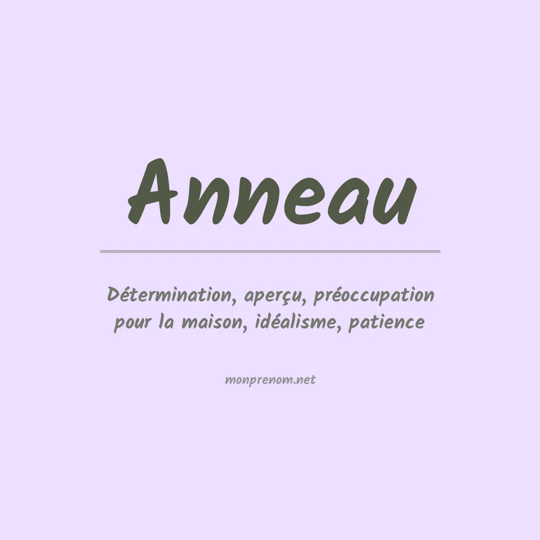Signification du prénom Anneau