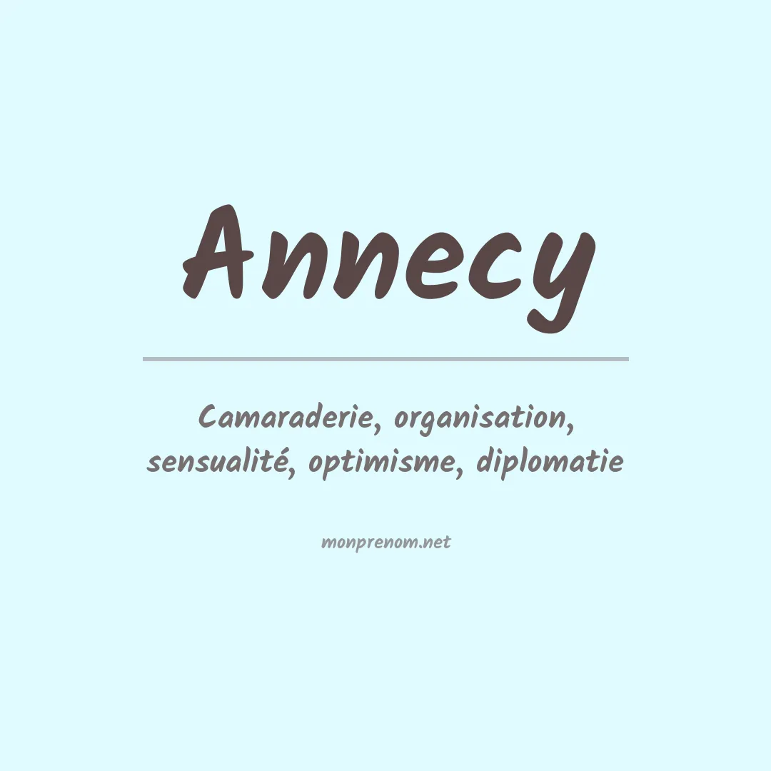 Prénom Annecy