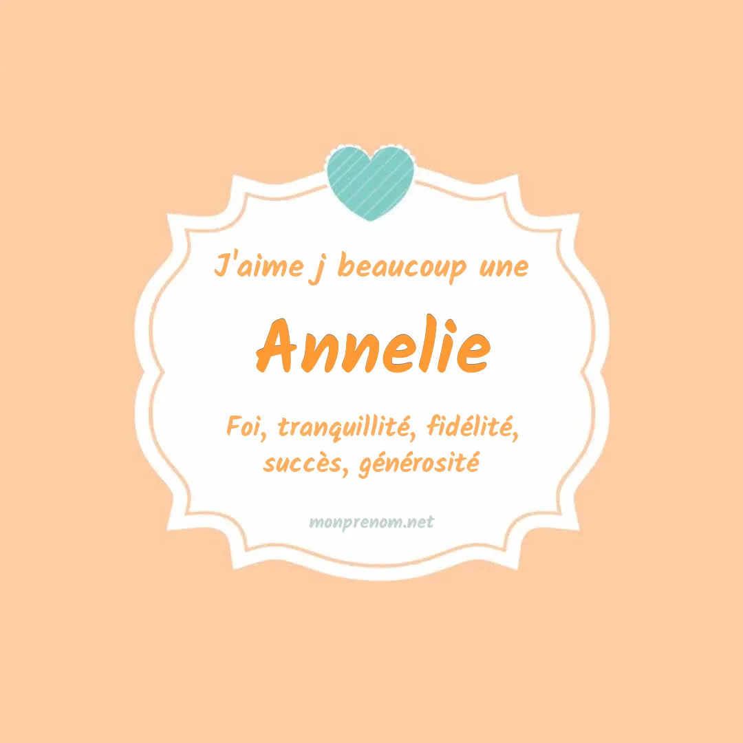 J'aime beaucoup Annelie