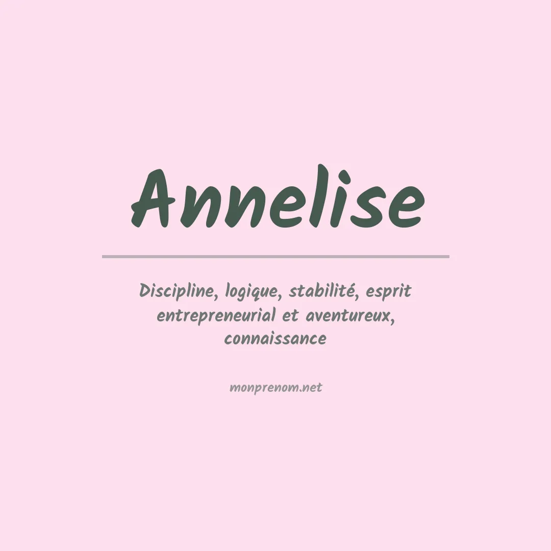 Prénom Annelise