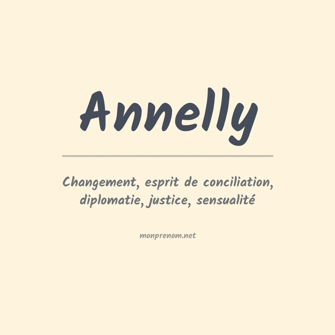 Signification du prénom Annelly