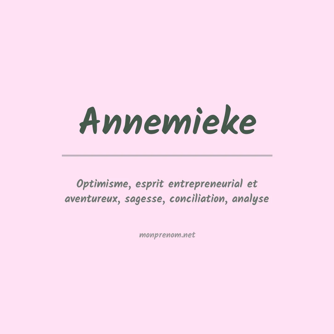 Prénom Annemieke