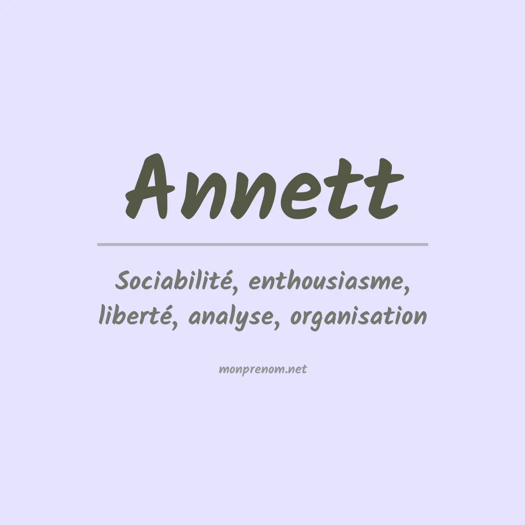 Prénom Annett