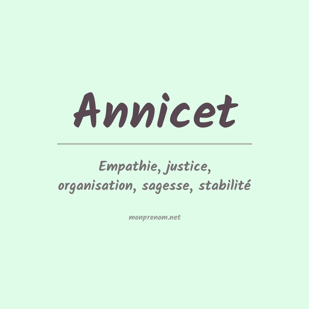 Signification du prénom Annicet