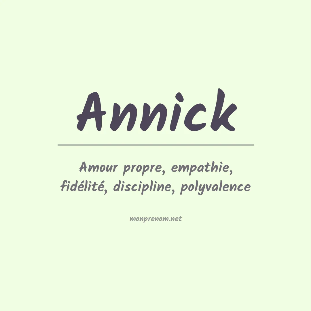 Prénom Annick