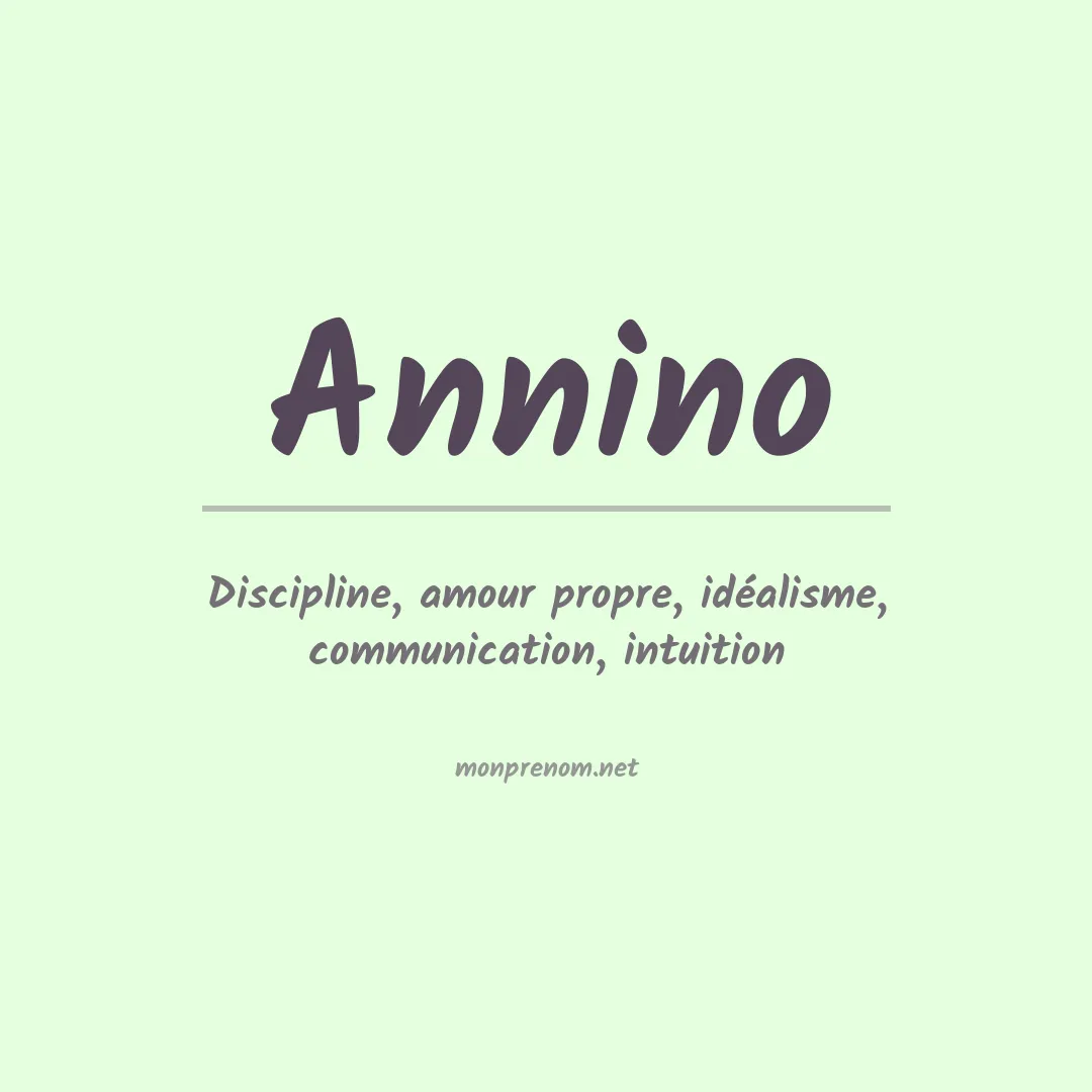 Prénom Annino