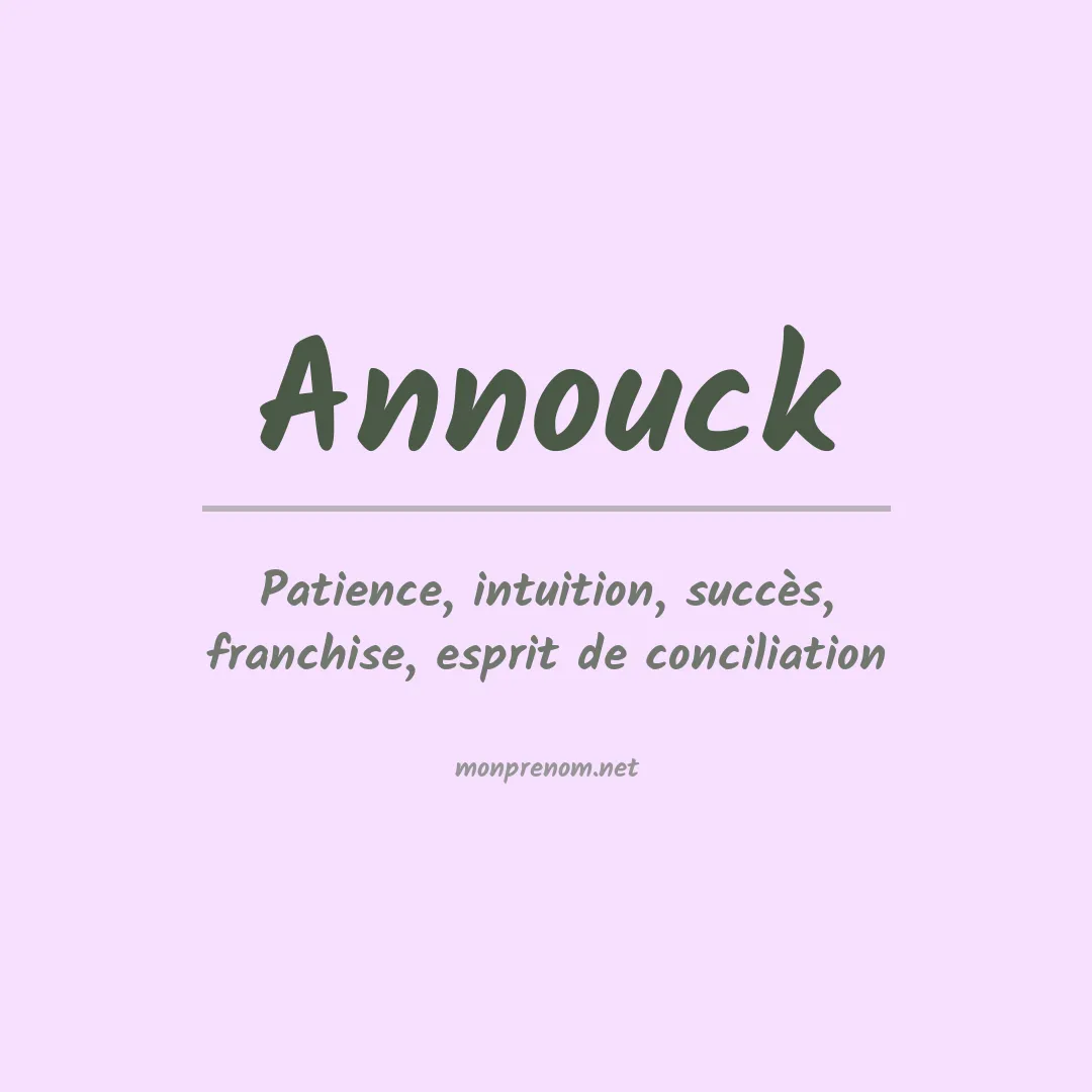 Prénom Annouck