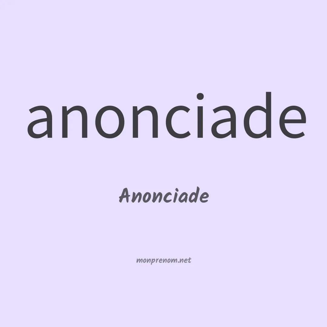Anonciade en chinois