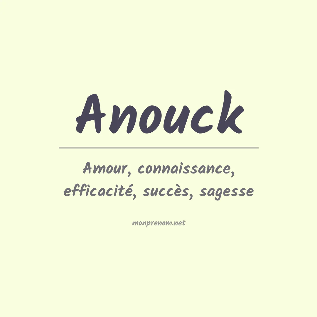 Prénom Anouck
